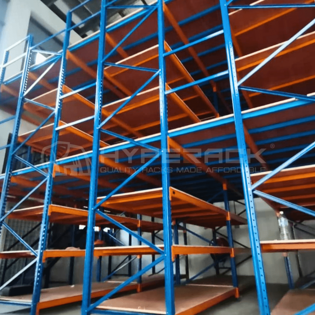 Front view of Racking Supported Platform project by Hyperack for Irriquip Supply in Klang