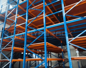 Front view of Racking Supported Platform project by Hyperack for Irriquip Supply in Klang