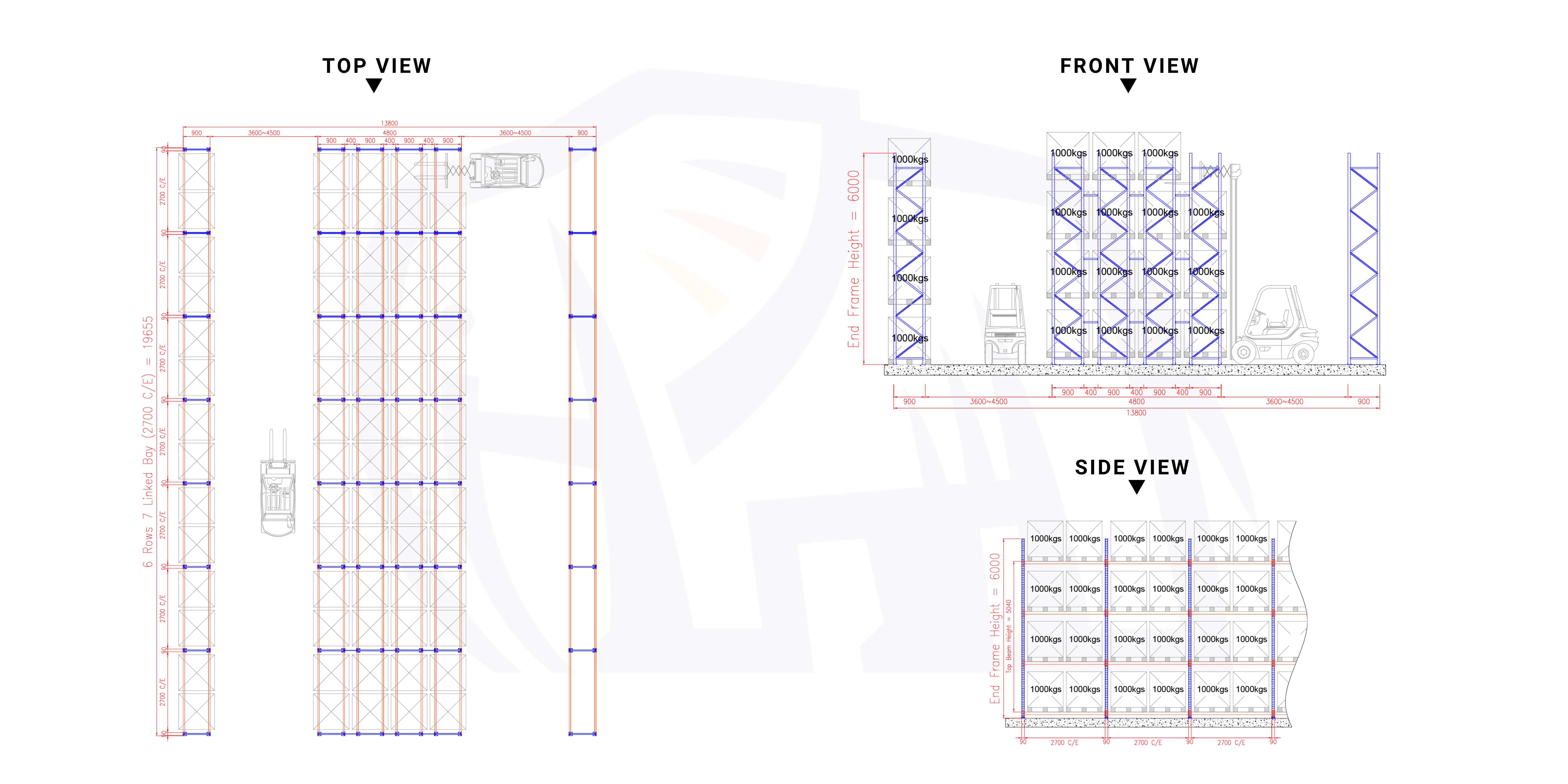 Double Deep Racking System Plan hyperack project