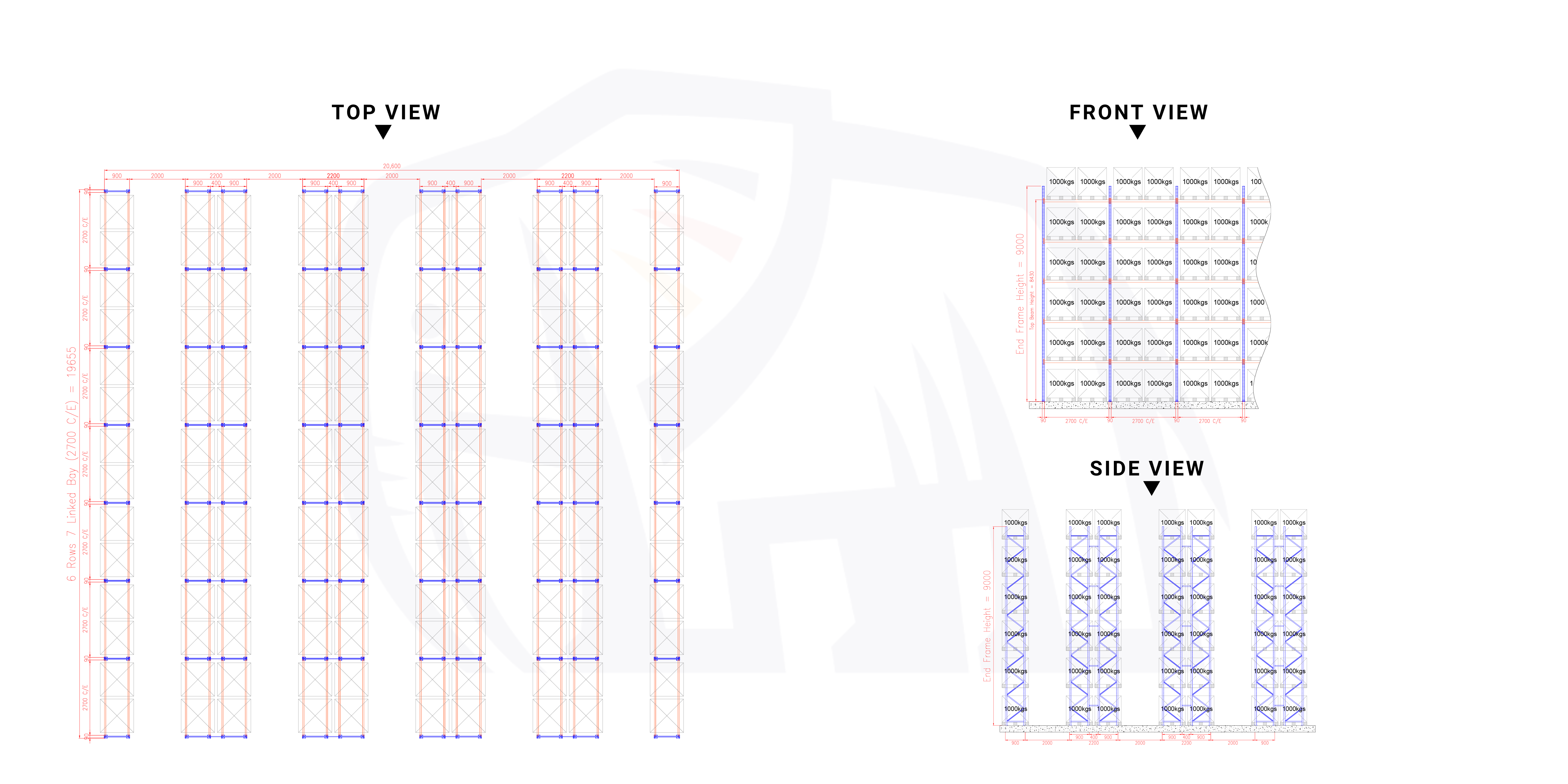 Very Narrow Aisle Racking Real Project