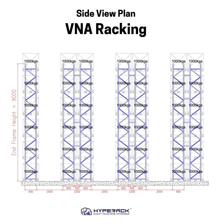 vna-racking-side-view-plan