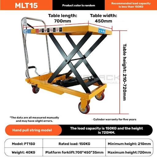 table lifter specs