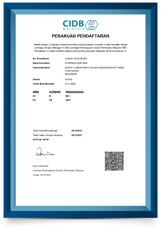 CIDB Certificate