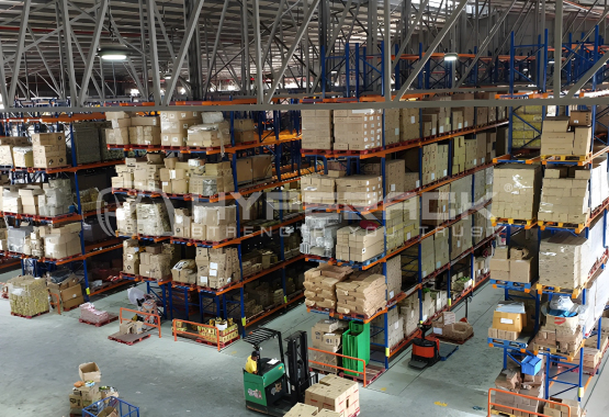Double-Deep Pallet Racking System