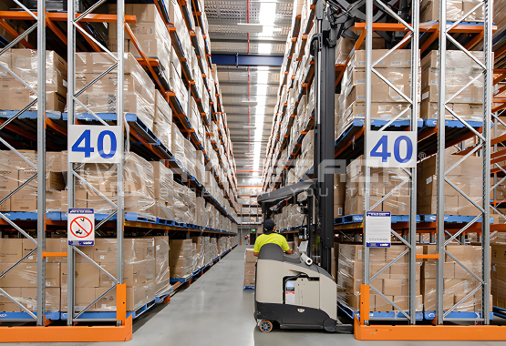 Double-Deep Pallet Racking System