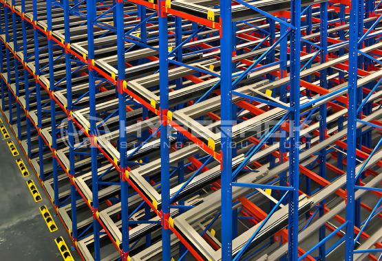 Push-Back Pallet Racking System