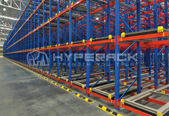 Push-Back Pallet Racking System