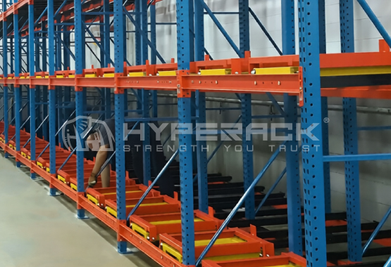 Push-Back Pallet Racking System
